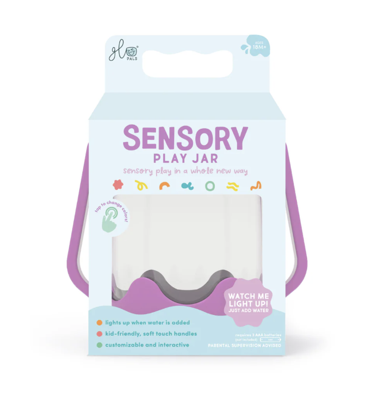 Glo Pals Sensory Play Jar - Purple