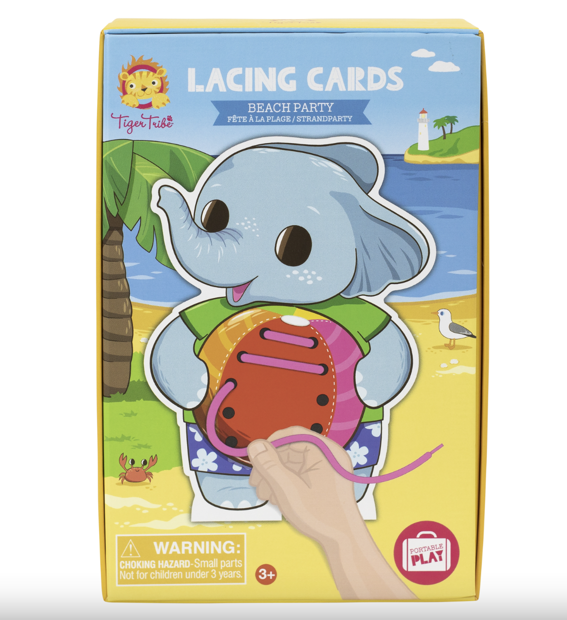 Tiger Tribe Fun Lacing Cards - Beach Party