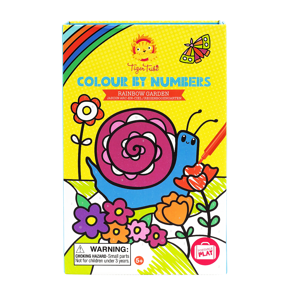 Tiger Tribe Colour by Numbers - Rainbow Garden
