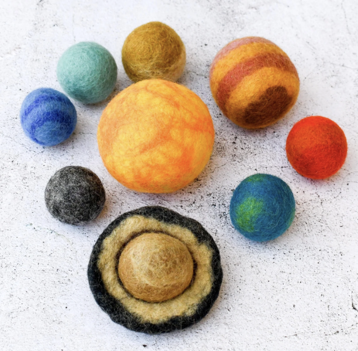 Tara Treasures - Solar System Space Felt Planets