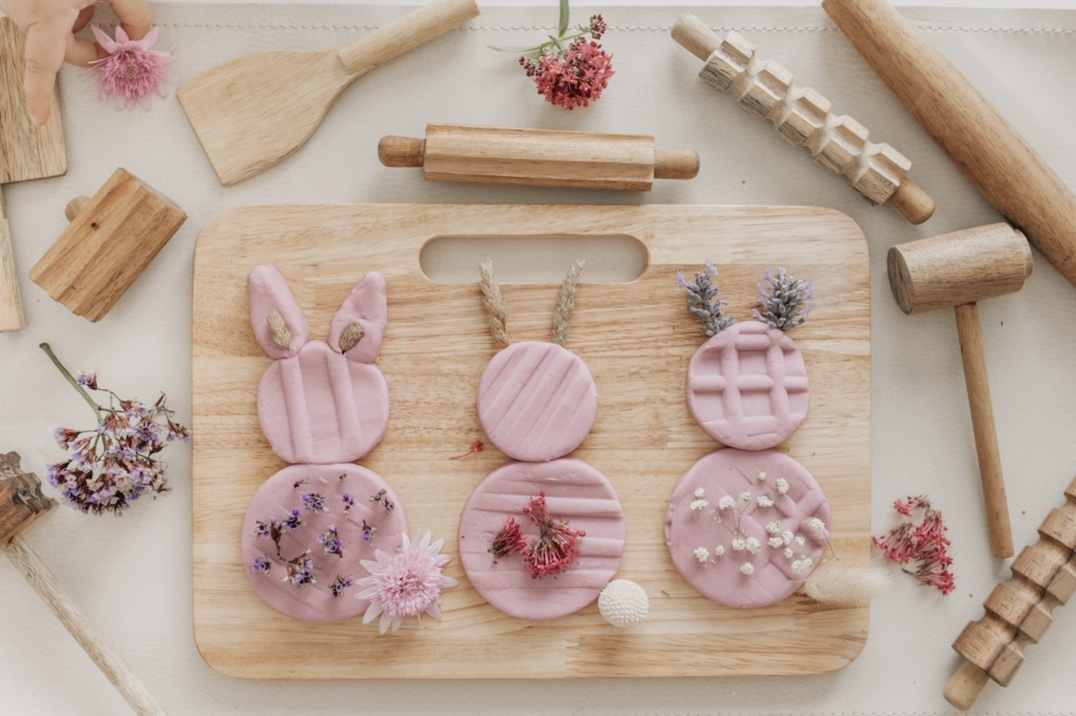 Wooden Playdough Tool Set