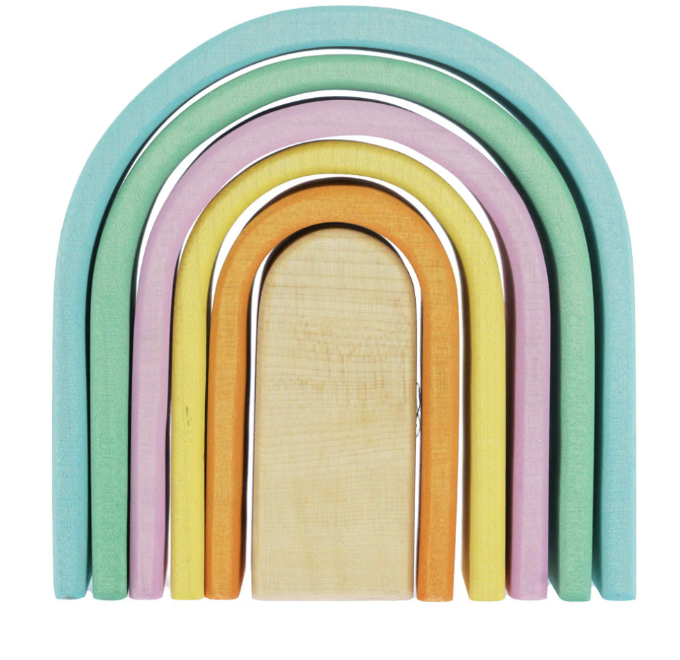 Bumbu Wooden Pastel Stacking Arches