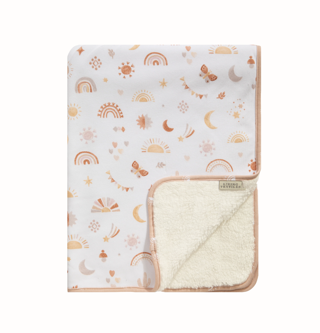 Living Textiles Sherpa Blanket - Bohemian Bliss