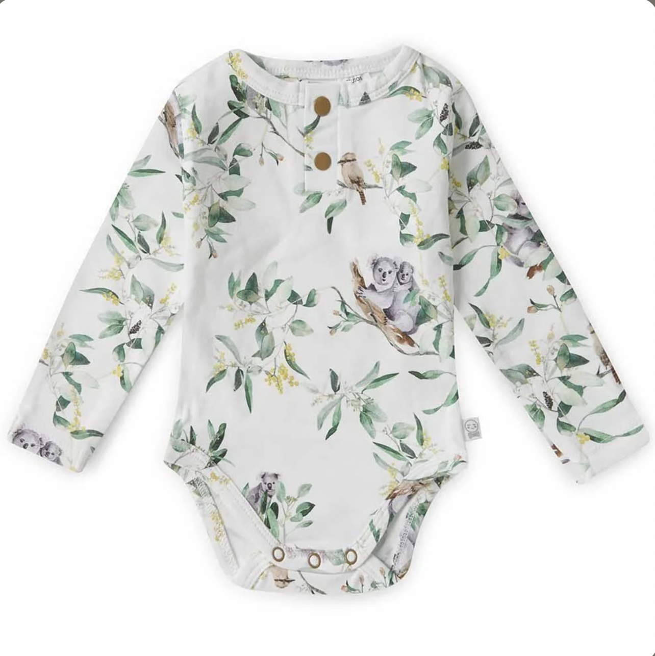 Eucalypt Long Sleeve Organic Bodysuit