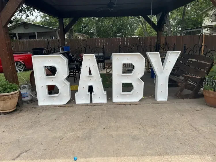 BABY Marquee Letters