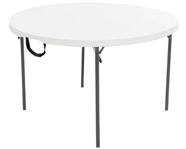 60” White Round Table