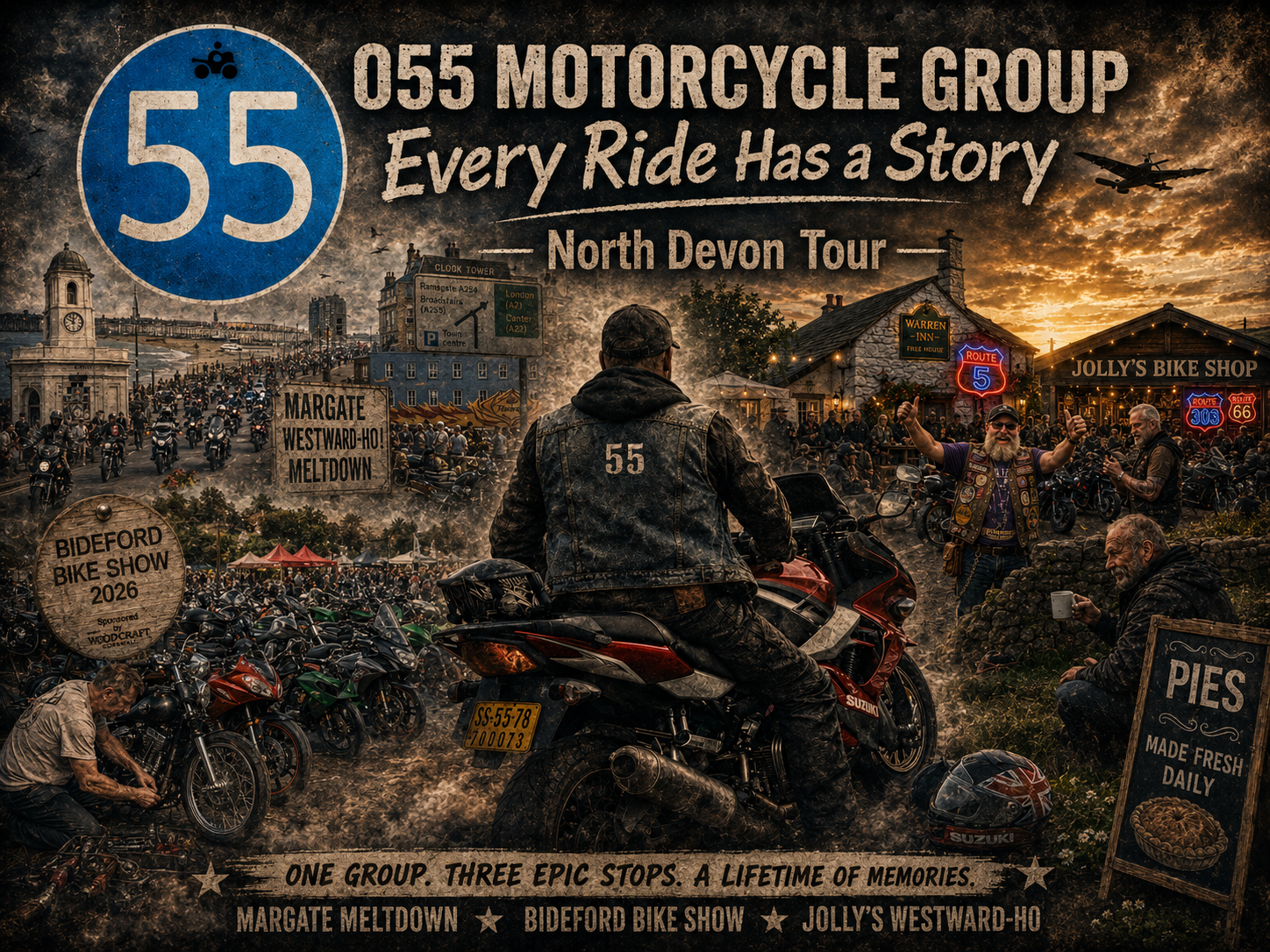 055 Motorcycle Group North Devon Tour