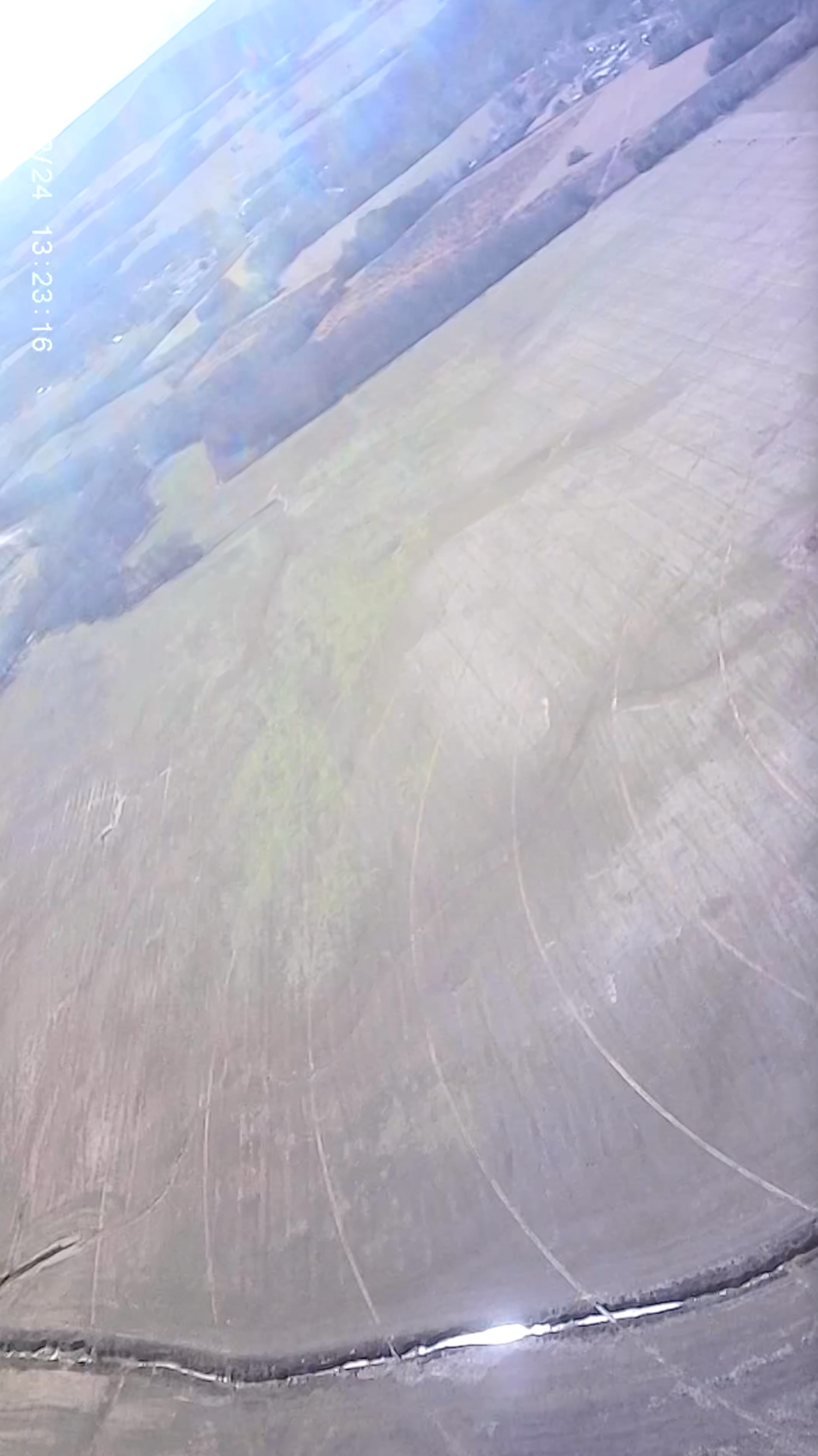 View from Harrier 1 on its third flight