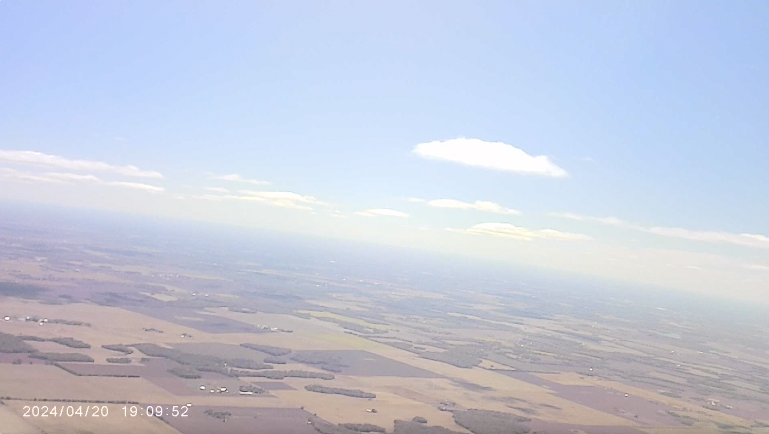 View from Harrier 2A on its second flight