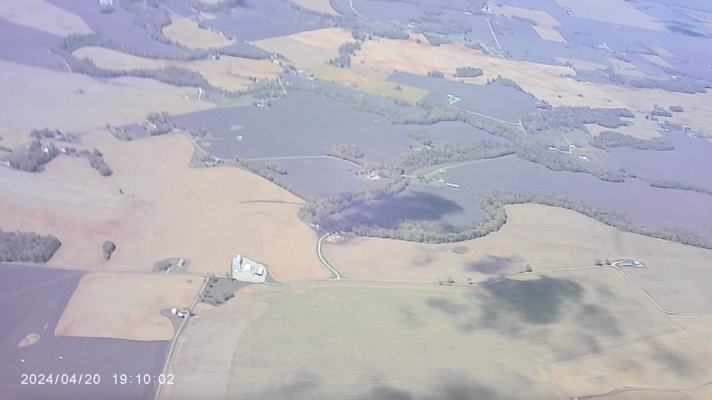 View from Harrier 2A on its second flight
