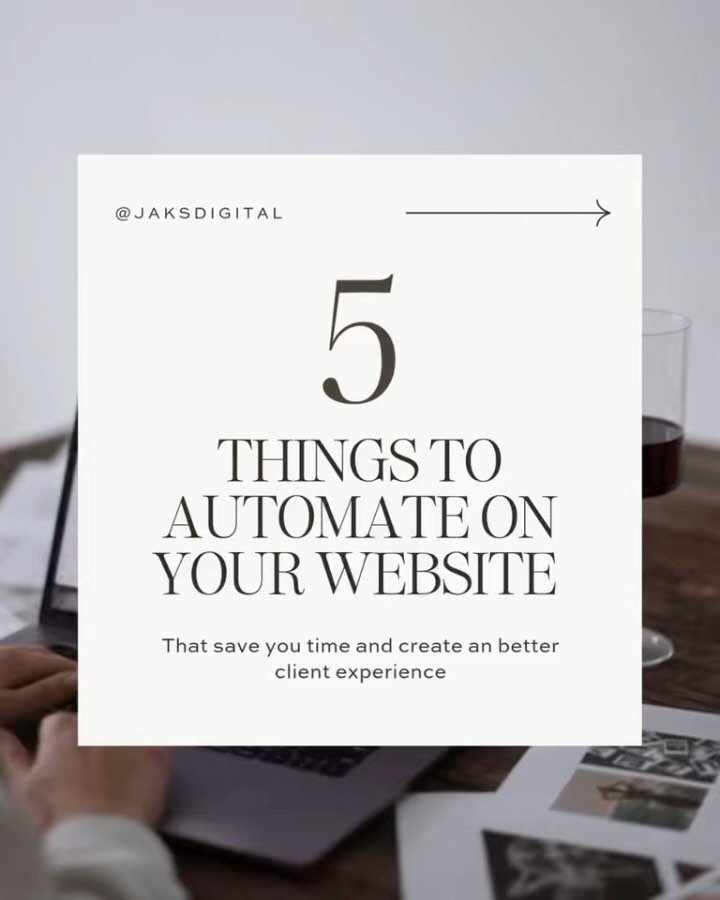 Automate to Elevate! 🥂

As a business owner, your time is precious! Automating aspects of your business and processes can be a huge time saver. I don't know about you but I always wish there was just a few more hours in the day 😆 Streamline your pr
