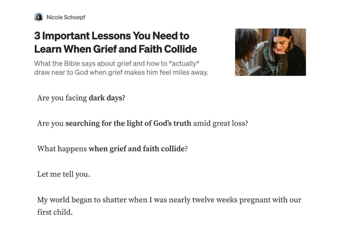 christian copywriting seo blog