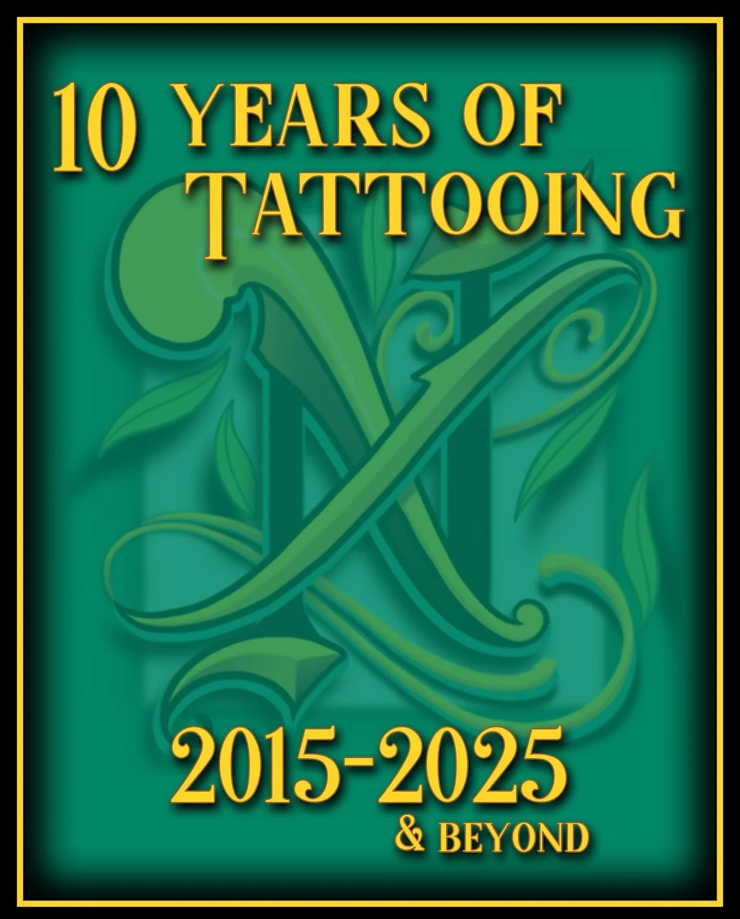 A look back at 10 years of tattooing.
.
So much has changed since I first began my journey.
.
My style, my technique, even the machines and tools I use.  Growth doesn&rsquo;t alway come easy, but every year has pushed me to become a better artist and