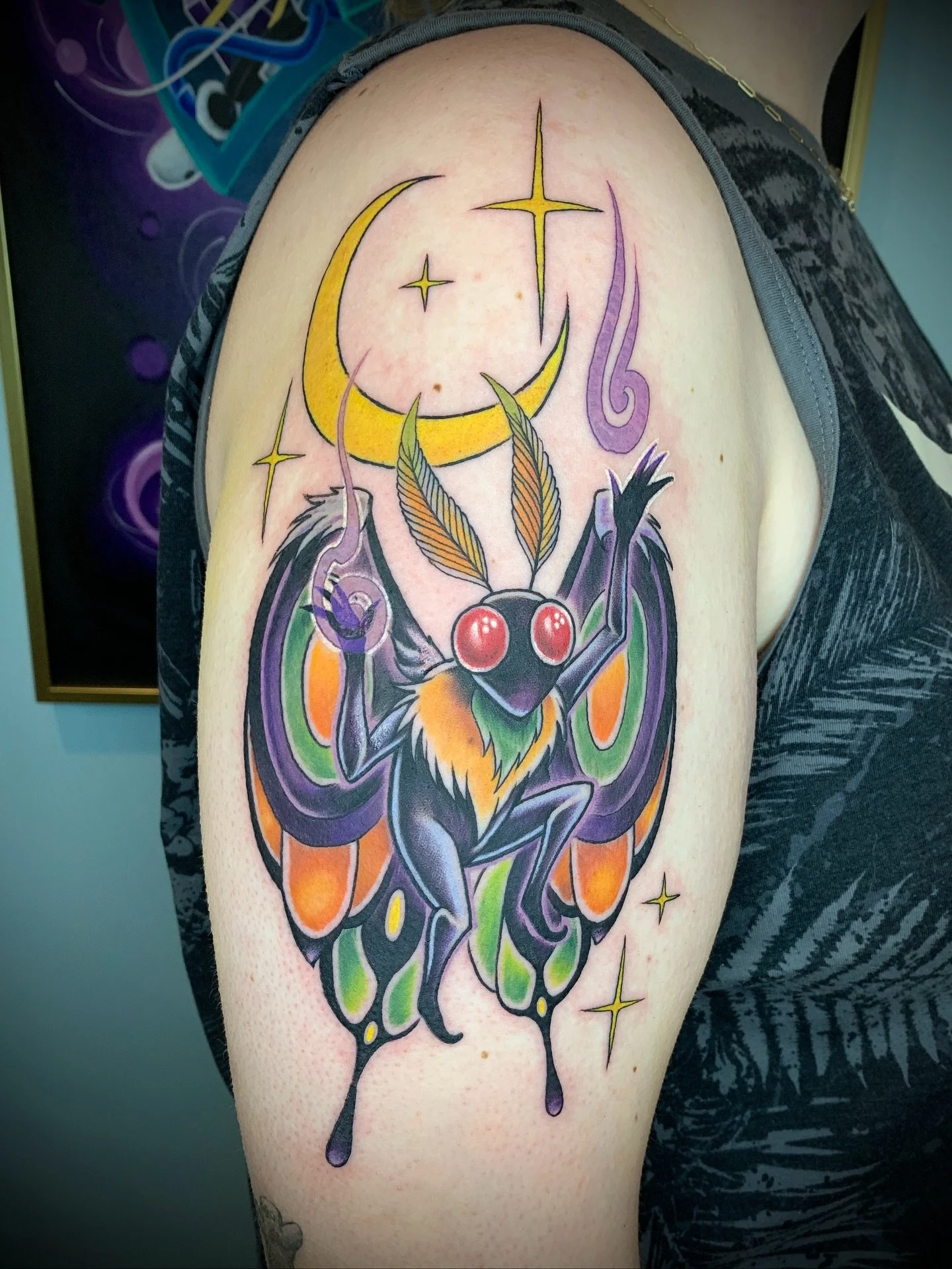 ✨ Mothman 🔴🔴
.
.
.
#tattoo #color #colortattoo #tattooartist #mothman #mothmantattoo #pittsburgh #pittburghtattoo #pittsburghtattooartist #pittsburghtattooer