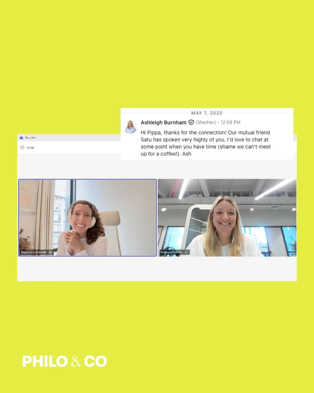 The Secret Santa gift that sparked a five-year collaboration 🎄

Years ago in London, a mutual connection (the lovely Satu) gifted a Secret Santa introduction between me and another sustainability consultant (the also lovely Ash) who was heading back