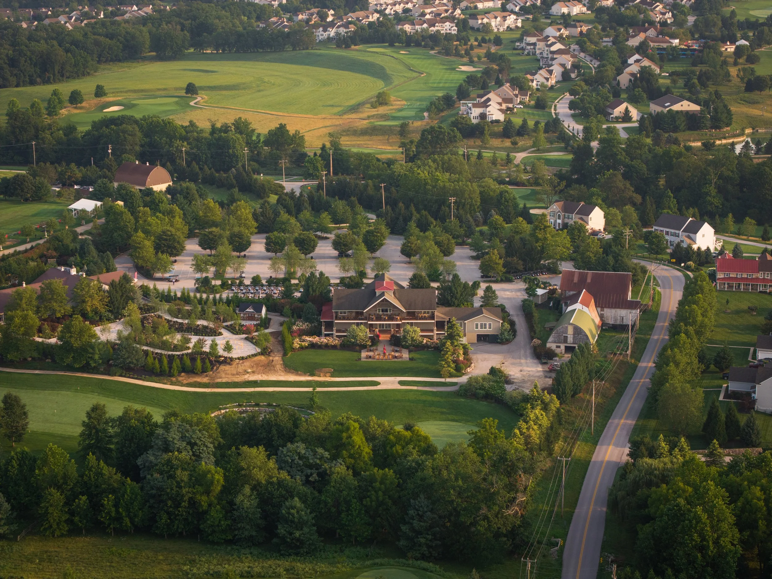 Applecross Country Club in Downingtown Pennsylvania is surrounded by beautiful farmland showing off the beauty of southern Pennsylvania. 