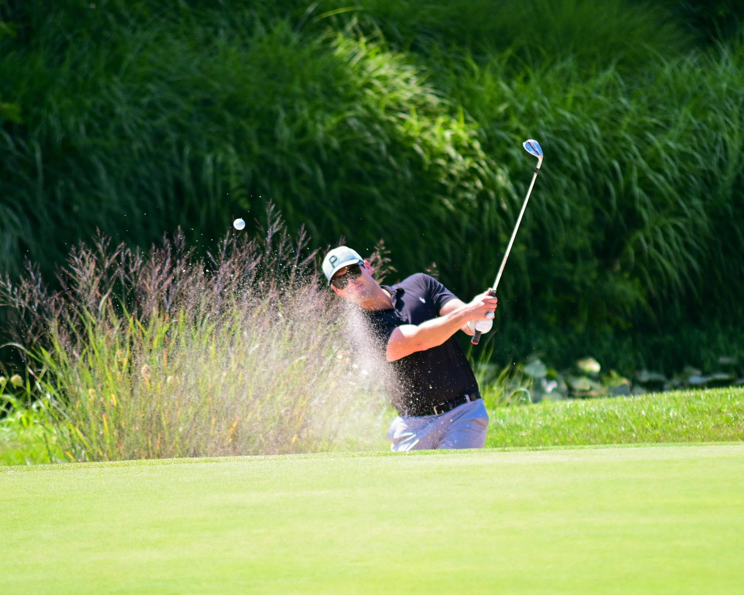 Club Championship at Talamore Country Club.  Bunker shot from Ambler, Pennsylvania. 