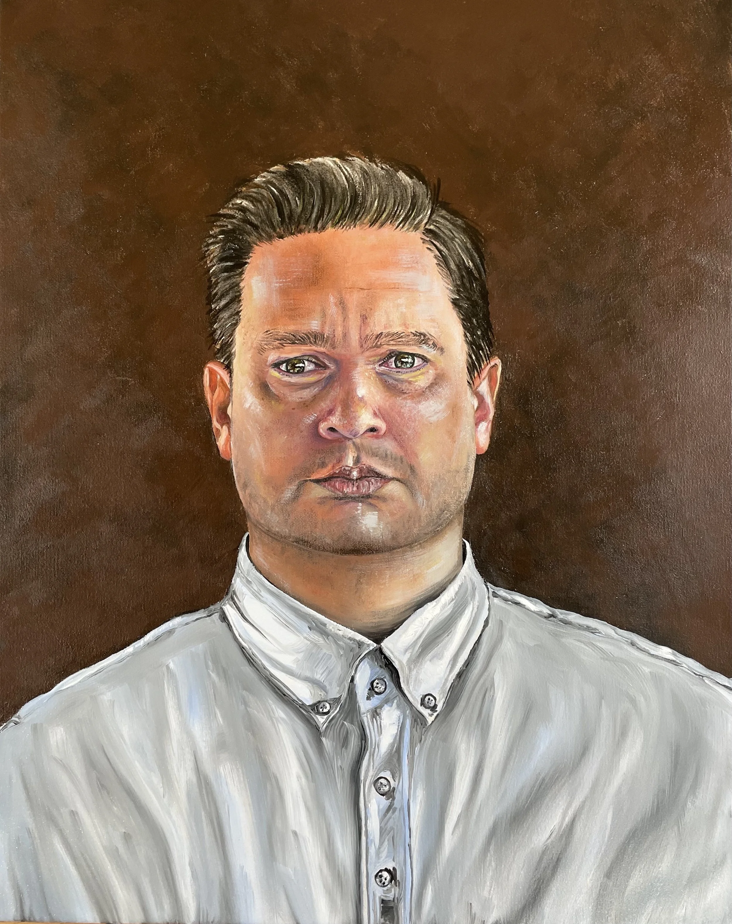 Mark/Yorta Yorta & Woi Wurrung Man - Oil on canvas