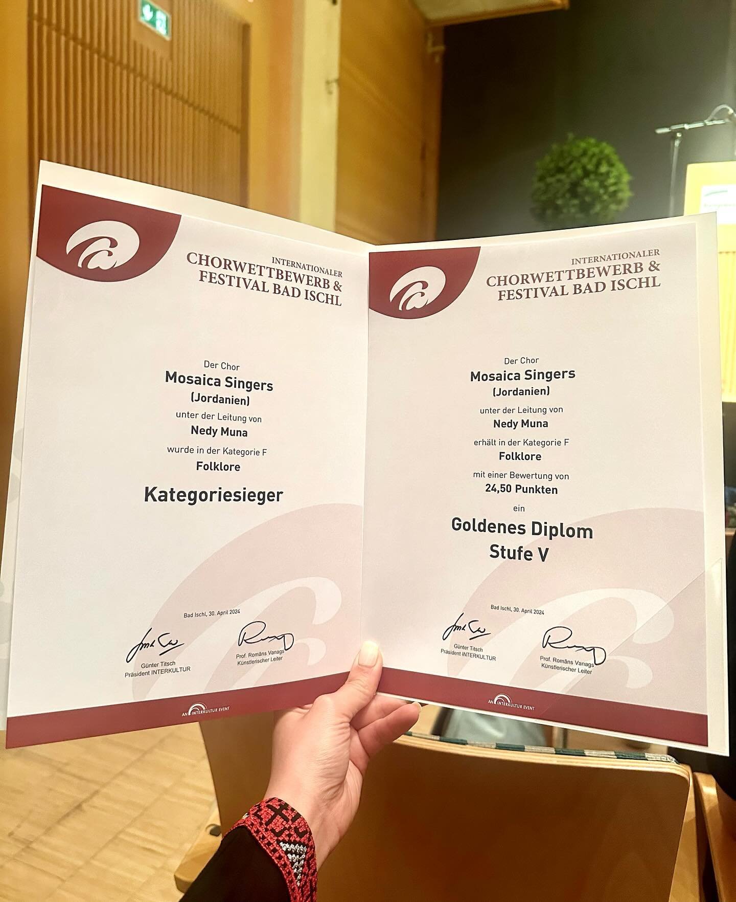 Other than winning the Folk music category, we ranked 3rd amongst 27 choirs participating in this competition. We are very proud of this achievement. We wouldn&rsquo;t have made it without your continuous support and love ❤️ 

غير فوزنا بالمركز الاول
