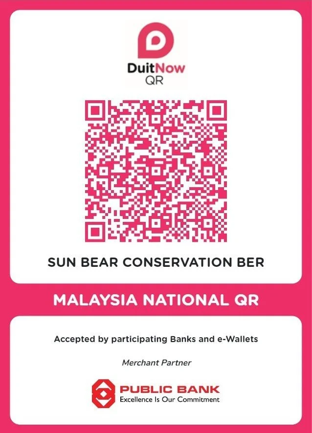Qr Code Bear IBG /TT Transfer For Share Bear Adoption — Bornean Sun Bear ...