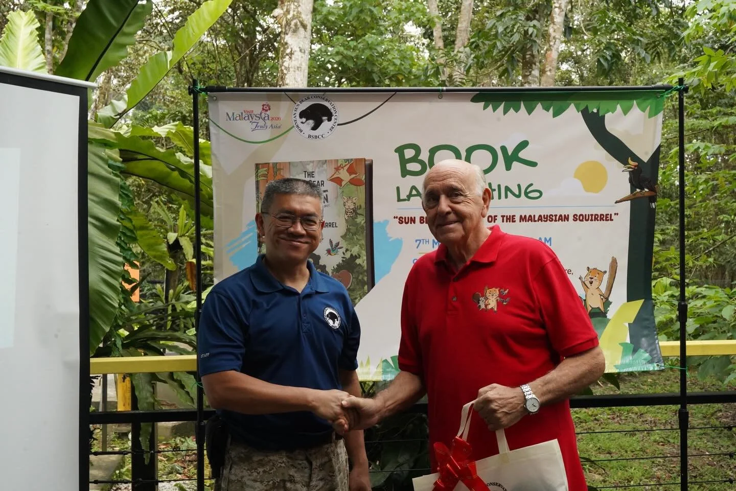Part 1

Today at the Bornean Sun Bear Conservation Centre, we celebrated the launch of the book &ldquo;Sun Bear Mission of the Malaysian Squirrel&rdquo; by Roger Cowdrey &mdash; a story about protecting the world&rsquo;s smallest bear &mdash; the Sun