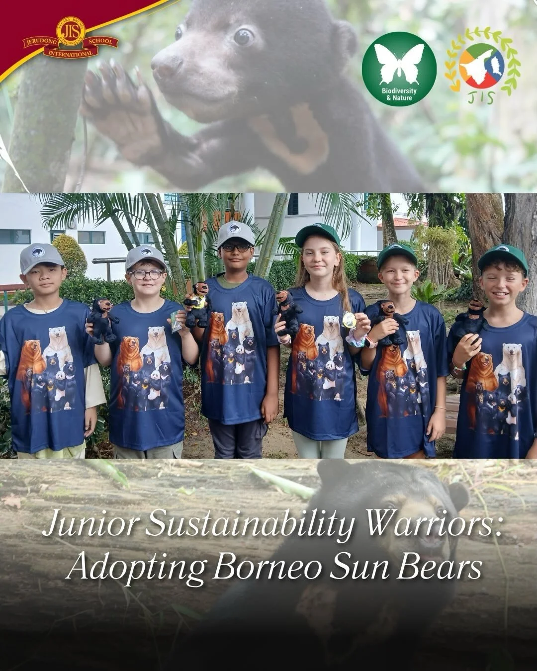 Get @reshare_app &bull; @sustainability_jisbrunei Junior School Sustainability Warriors were presented with a donation cheque from the Charities and Causes Committee. The Teaspoons of Change Week Lapathon raised $5,575, which will support the adoptio