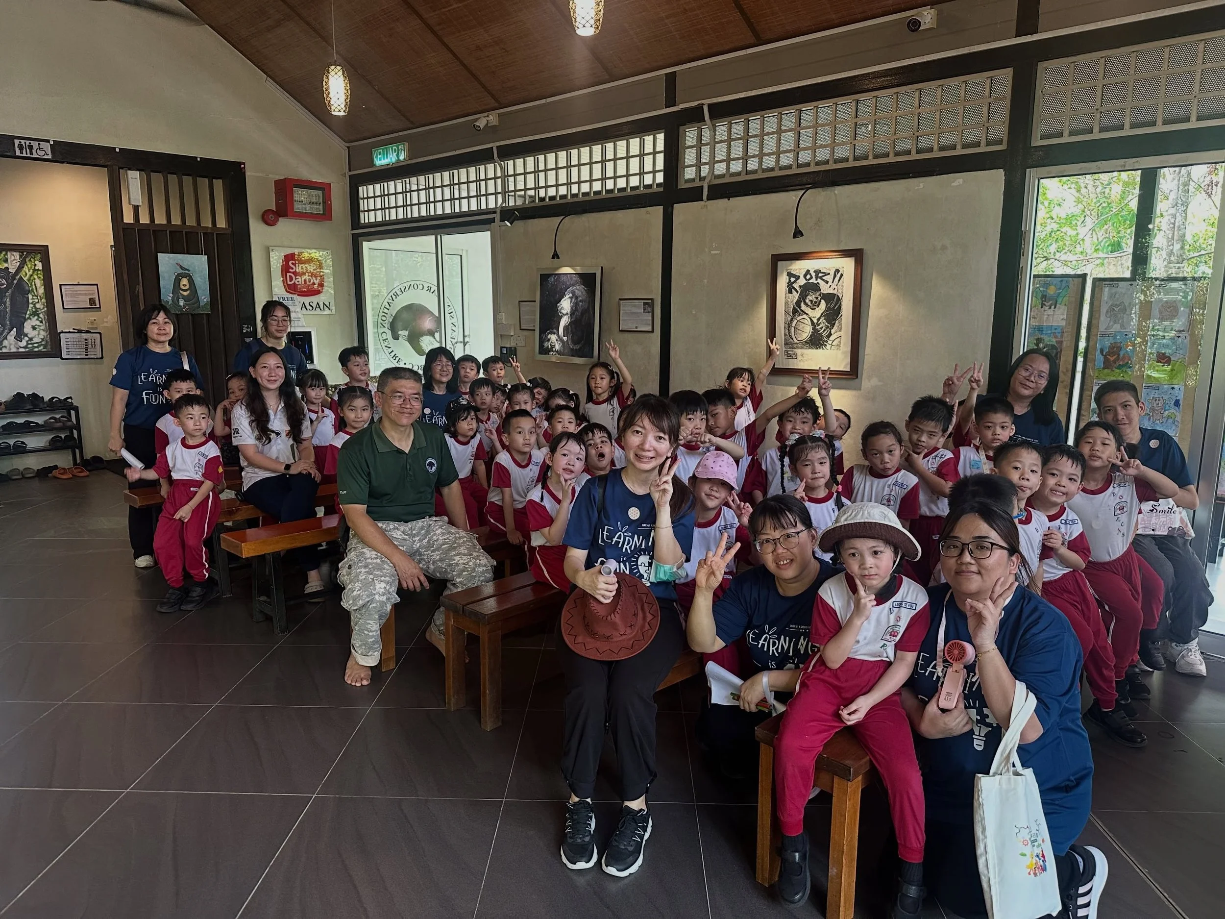 What a sunny and energetic day at the Bornean Sun Bear Conservation Centre! 

Today, we were delighted to welcome students and teachers from Tadika Kasih Sayang Dorkas for an educational visit filled with fun, learning, and excitement. 

Even though 