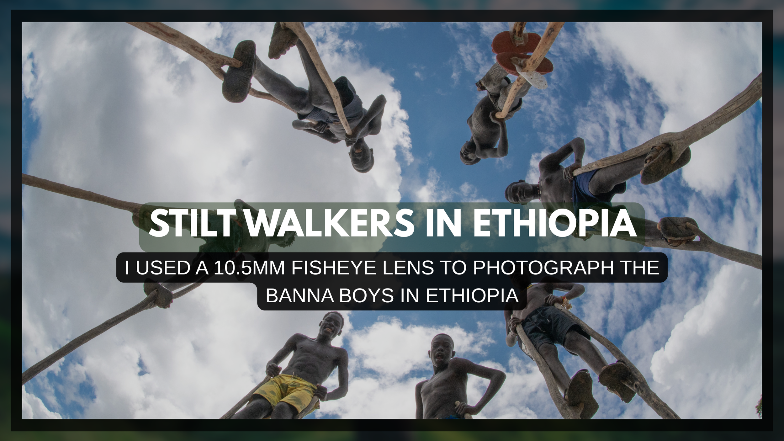 Stilt Walking Boys in Ethiopia