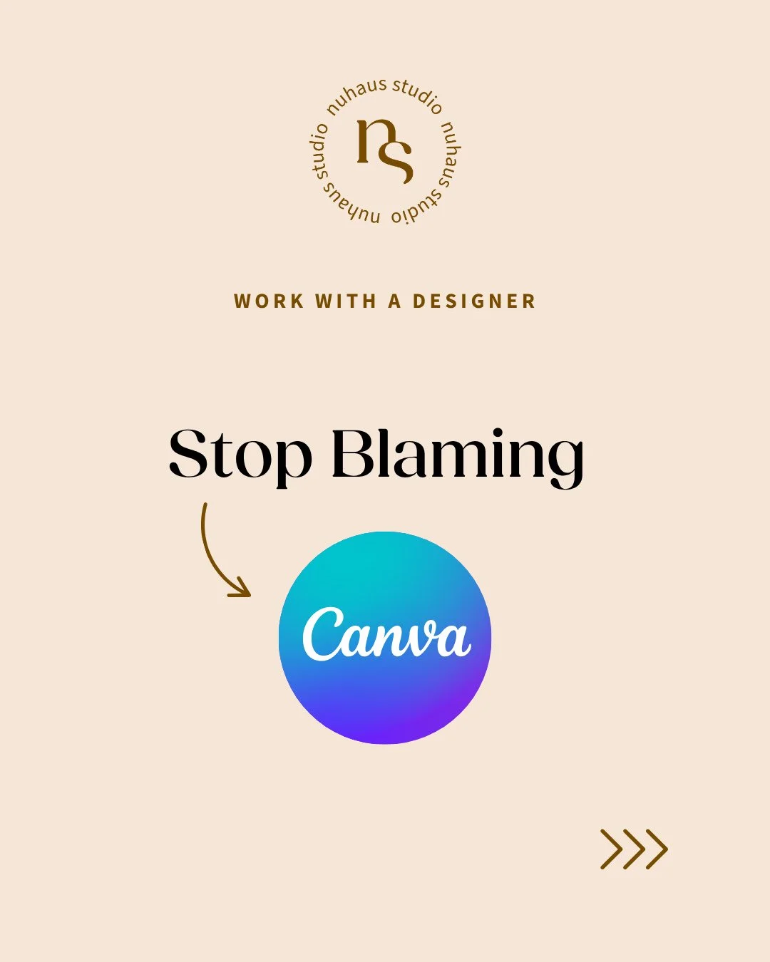 Stop blaming Canva (a designer's hot take). The tool isn&rsquo;t the problem, the strategy is.⁠
⁠
When your brand foundations are clear (your story, values, visuals and audience), Canva becomes a powerful design tool.⁠
⁠
Strategy &gt; Software ✨ That