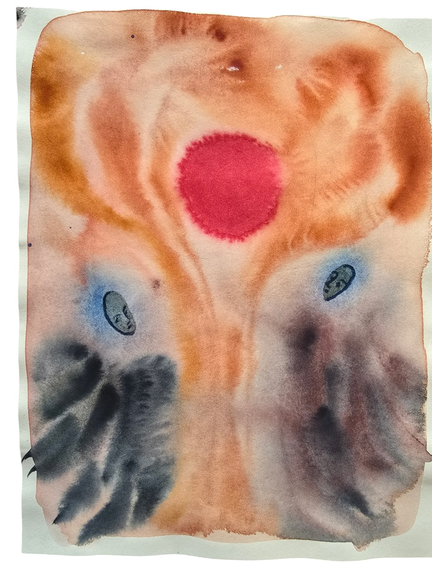 Another Kind of Hope. Fig. 1. Water, watercolor and crayon on 24*32cm
