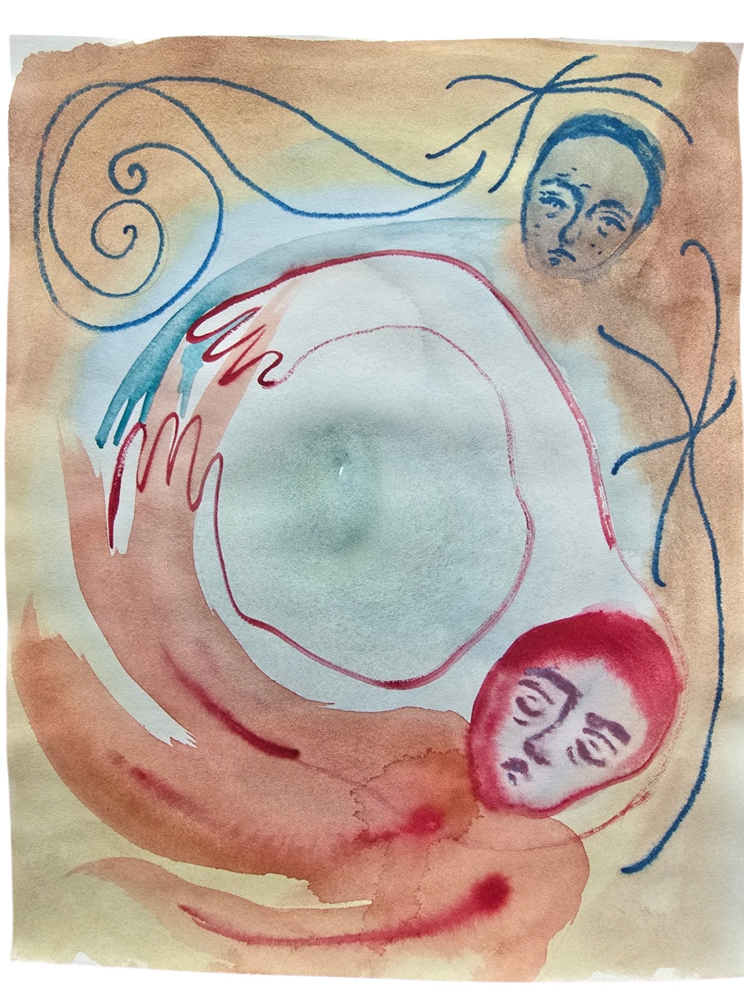 Another Kind of Hope. Fig. 3. Water, watercolor and crayon on 24*32cm