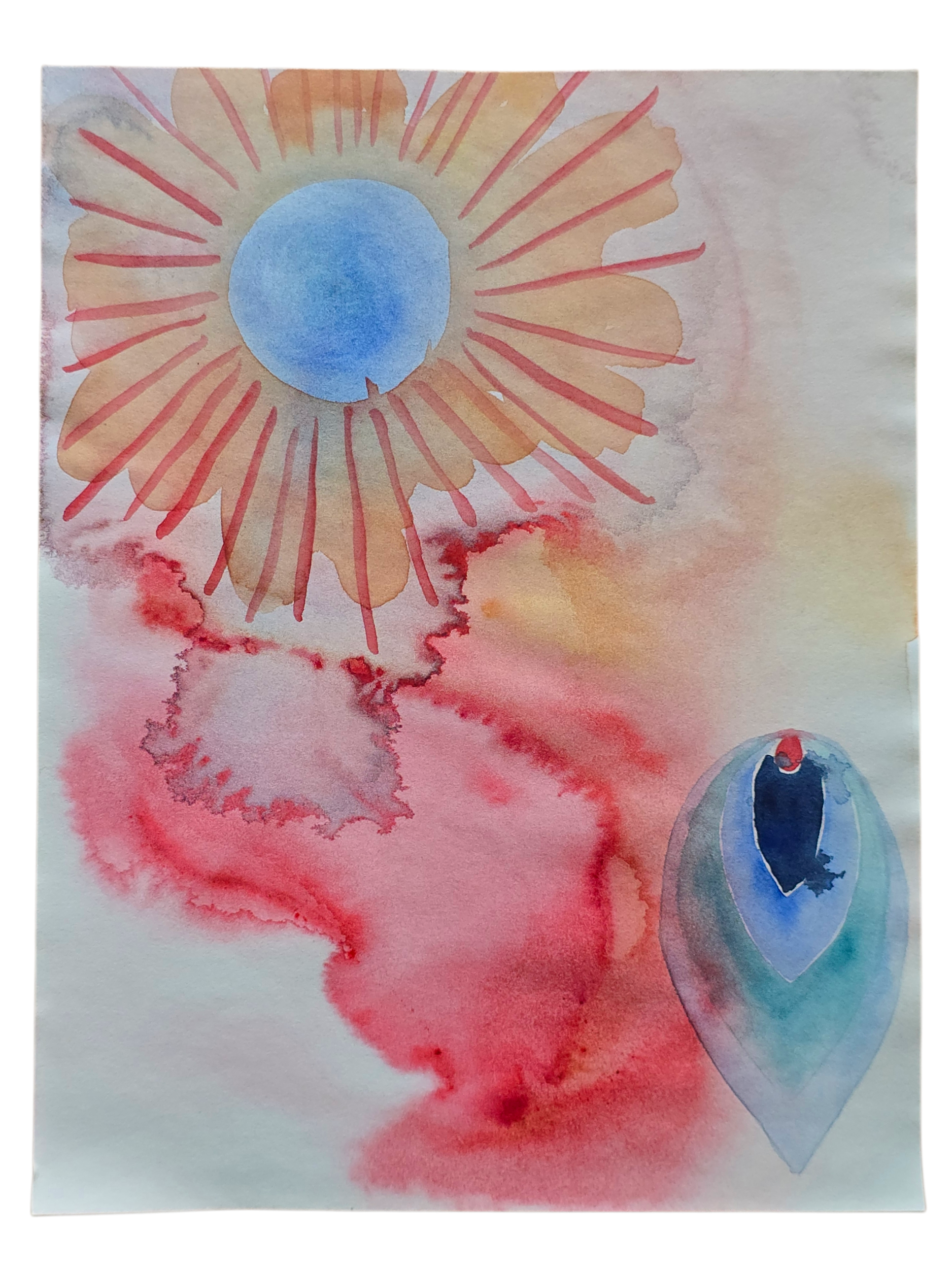 Seed, 20*30cm on 110g paper 
(i like to think this is you in the dream realm)