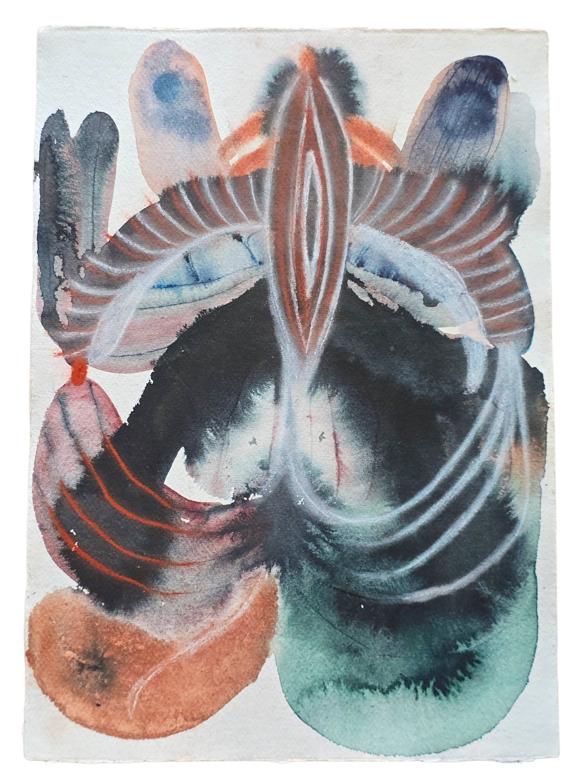 Keeper, ~30*40cm on 320g handmade paper
(a wind entering a room without windows, a sudden sensation of clarity, the feeling of standing on top of a mountain (a plateau is in sight)