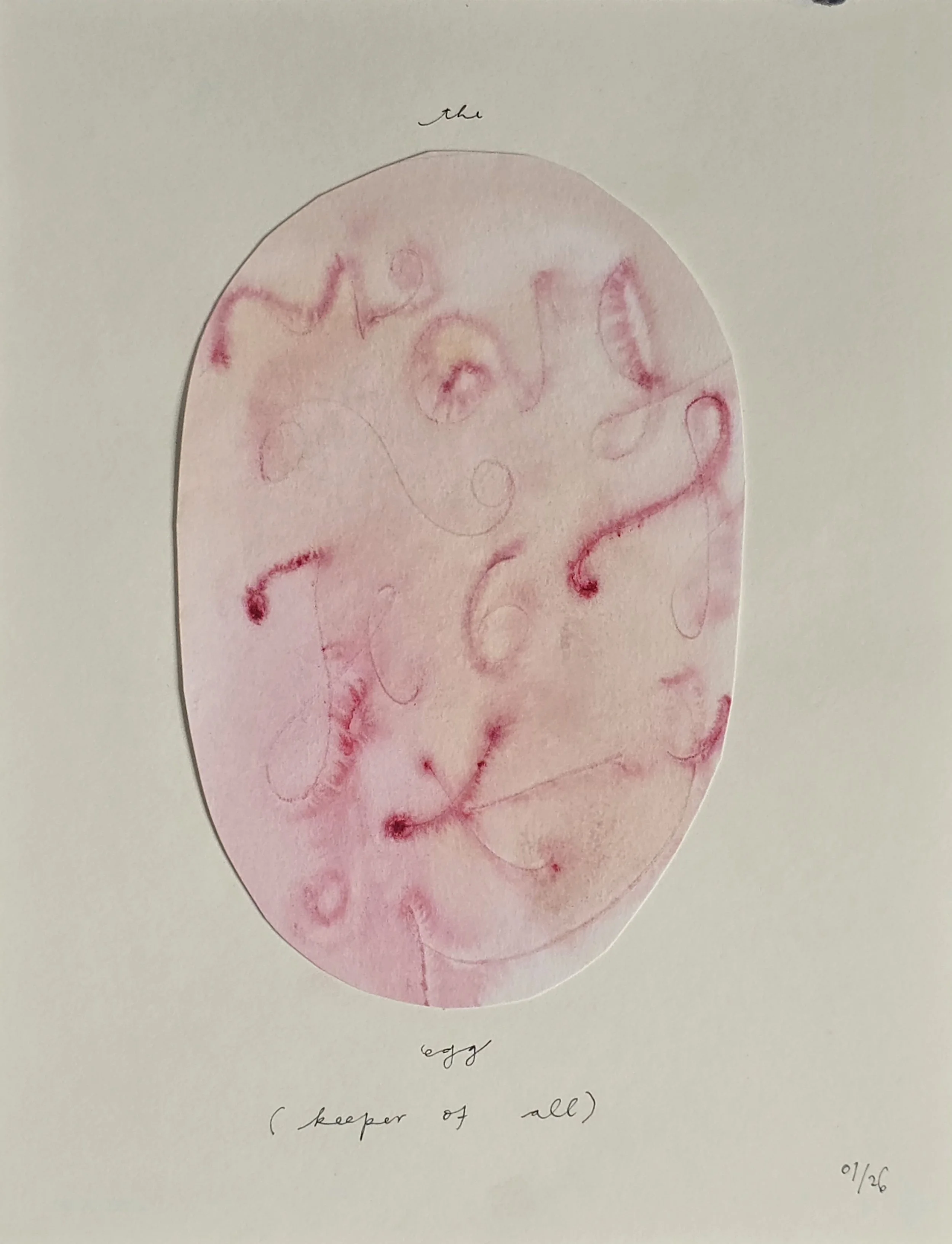 Cut-Out 02; The Egg - Collage on Paper, ~20*30 in total