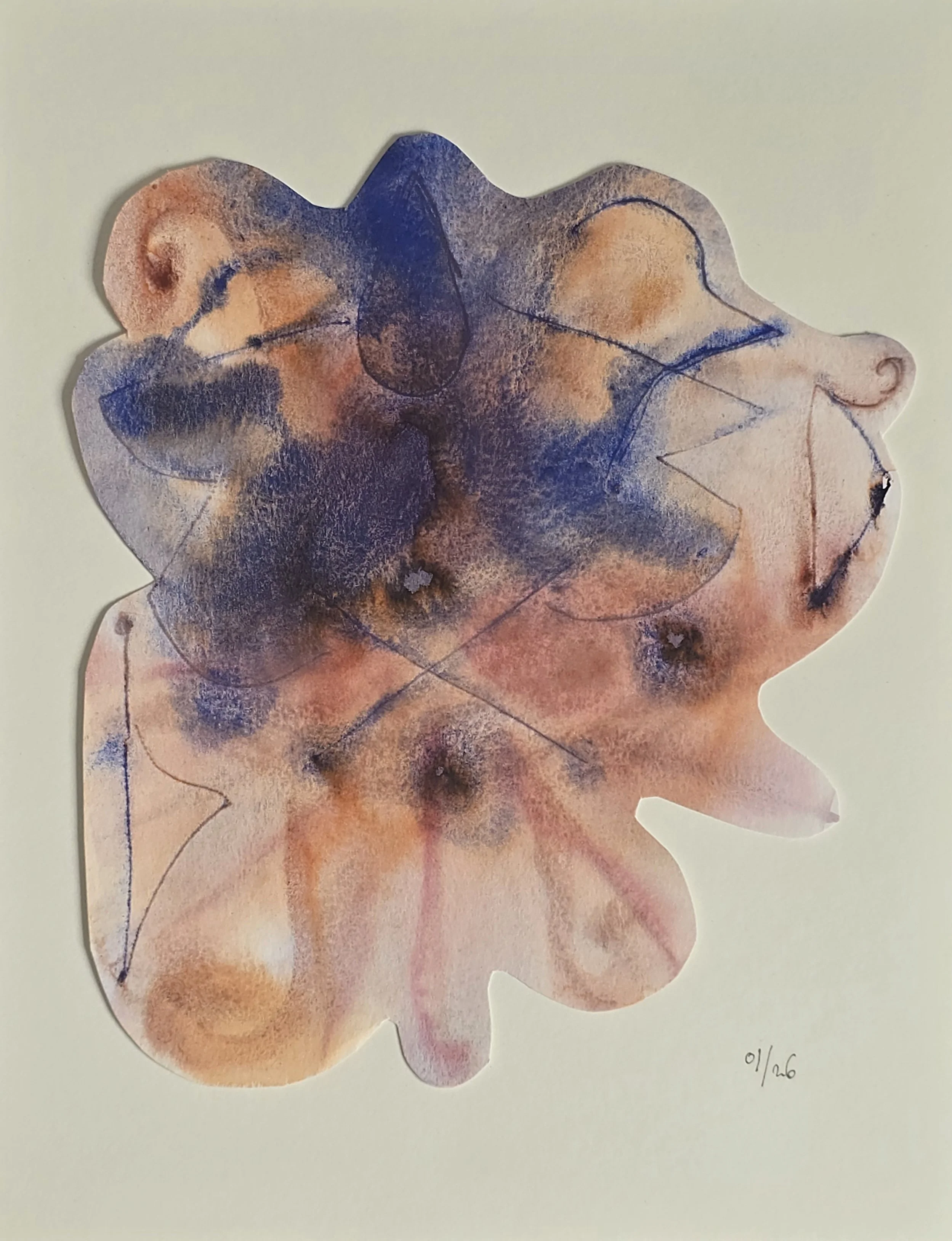 Cut-Out 01; The Seeing - Collage on Paper, ~20*30 in total