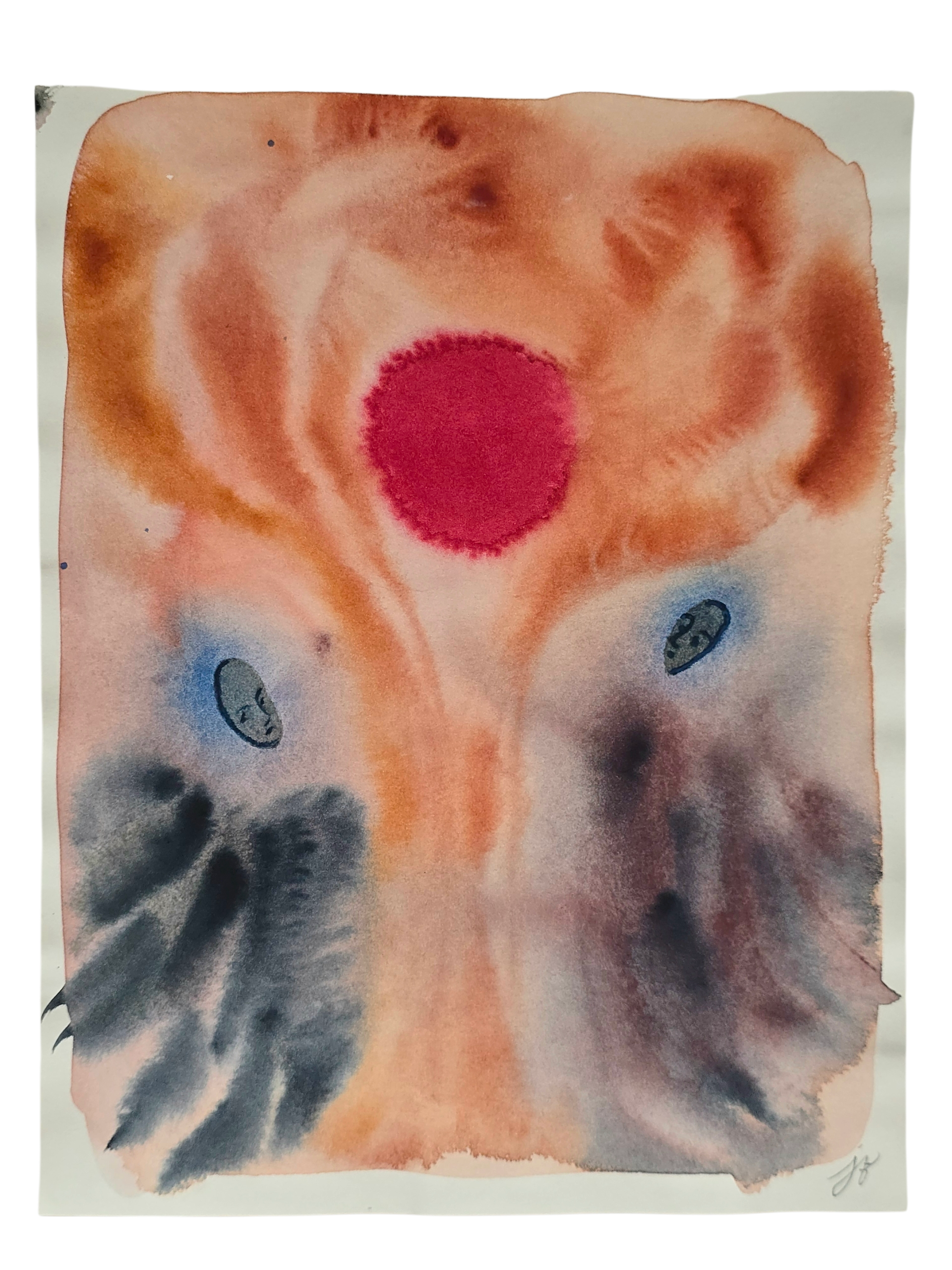 Sun (Between You and Me), 20*30cm

(from two directions we come to meet in the warmth of a red sun, eyes fixed in the same point, hearts beating close)