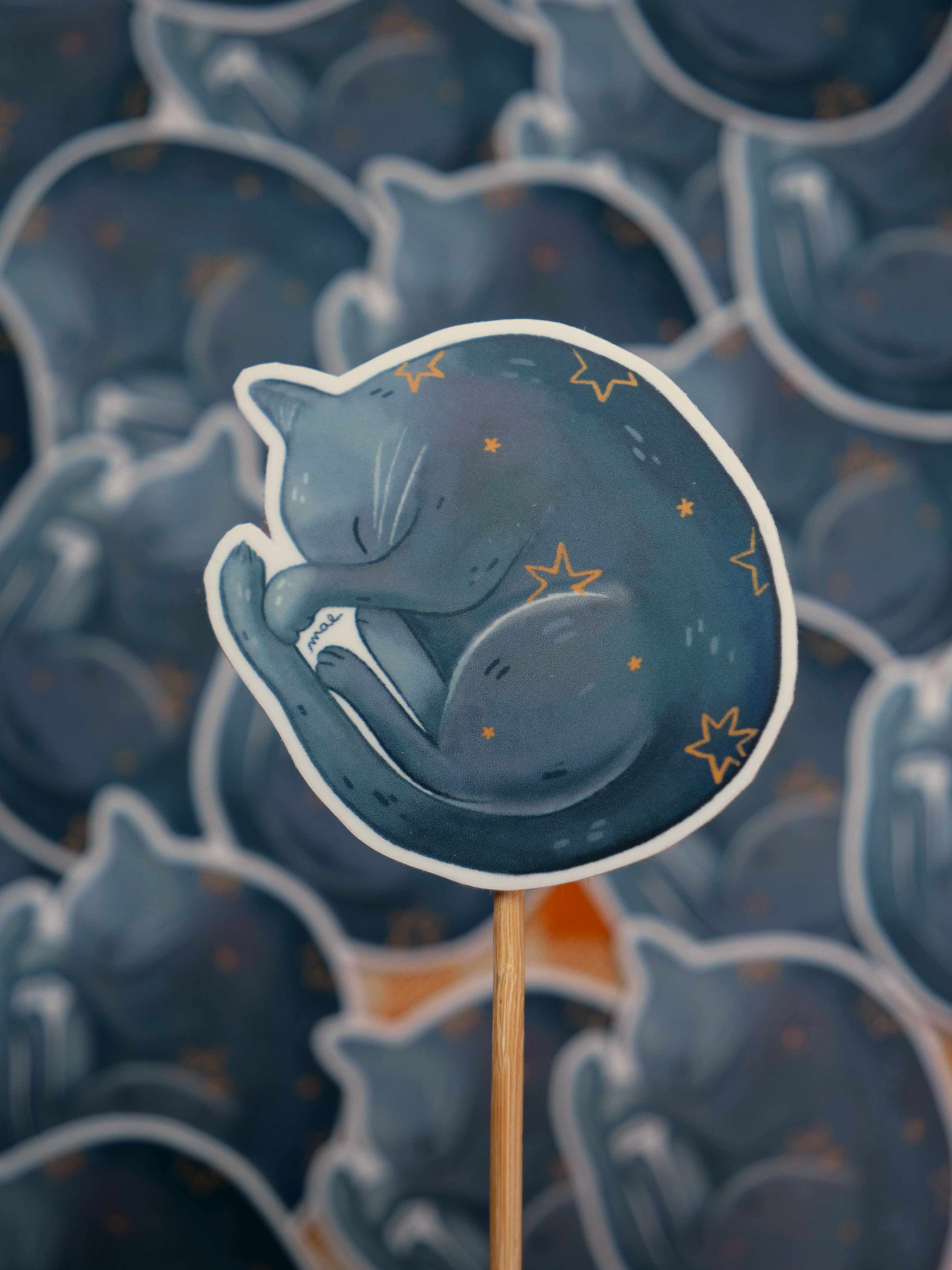 Sticker Chat étoilé