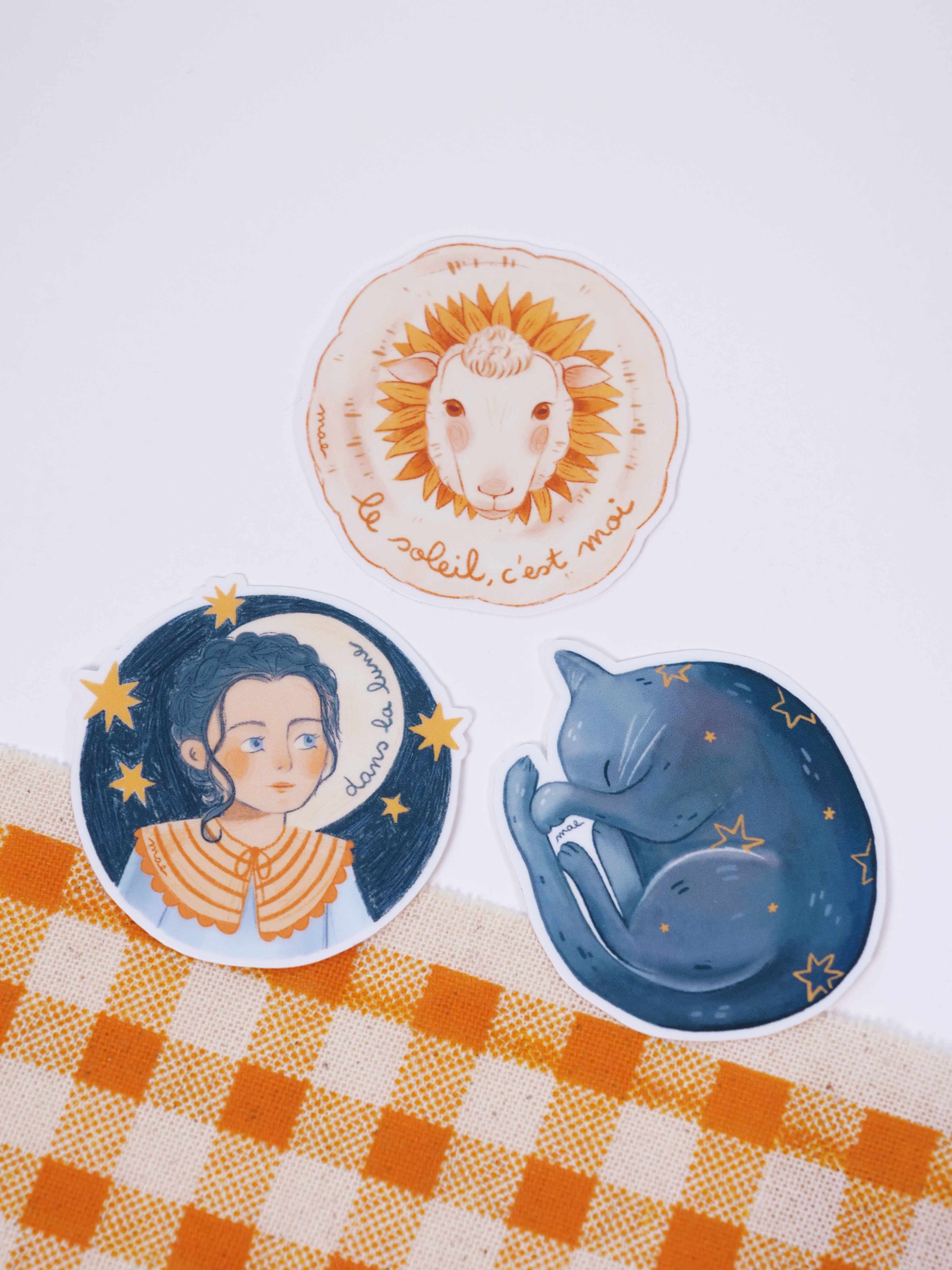 Lot 3 stickers Première Éclipse
