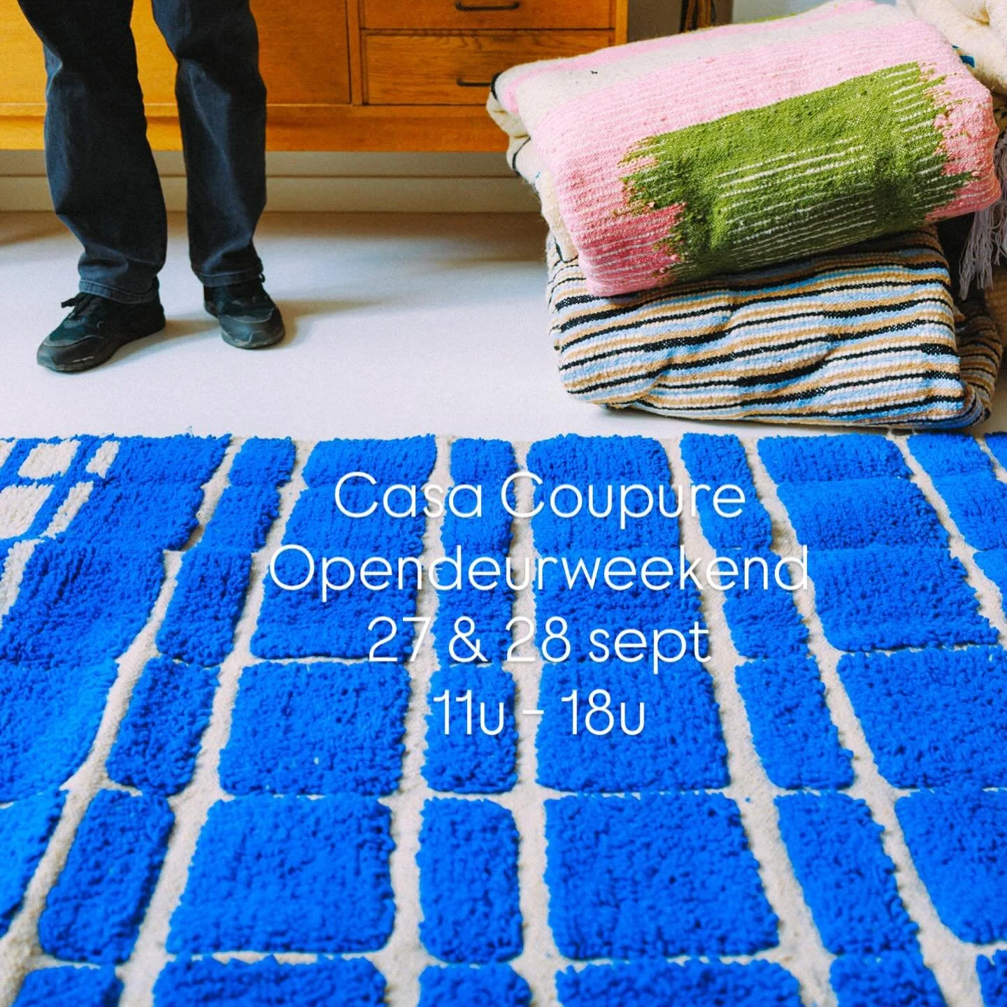 Het opendeurweekend komt er aan en wij hebben er zin in! 

om onze nieuwe collectie handgemaakte tapijten, kussens en poufs aan jou voor te stellen. Met veel liefde geselecteerd in Marokko. Kom maar eens kijken in de showroom! 

Kom genieten op het z