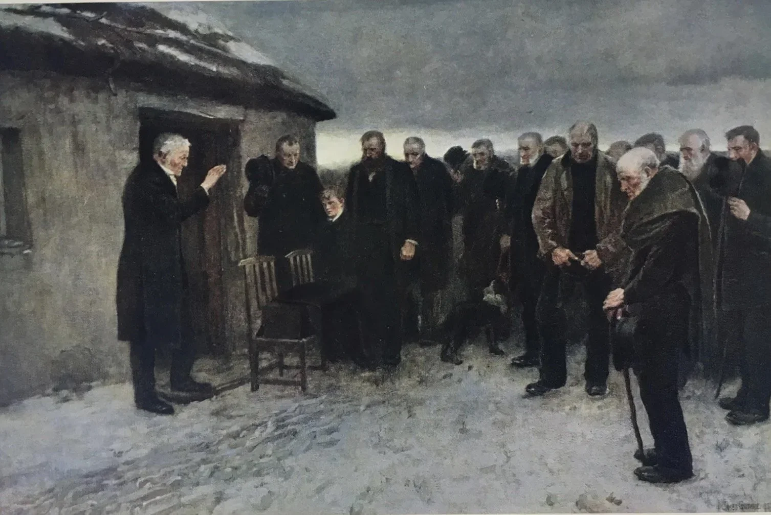 A Highland Funeral painting 1882 James Guthrie