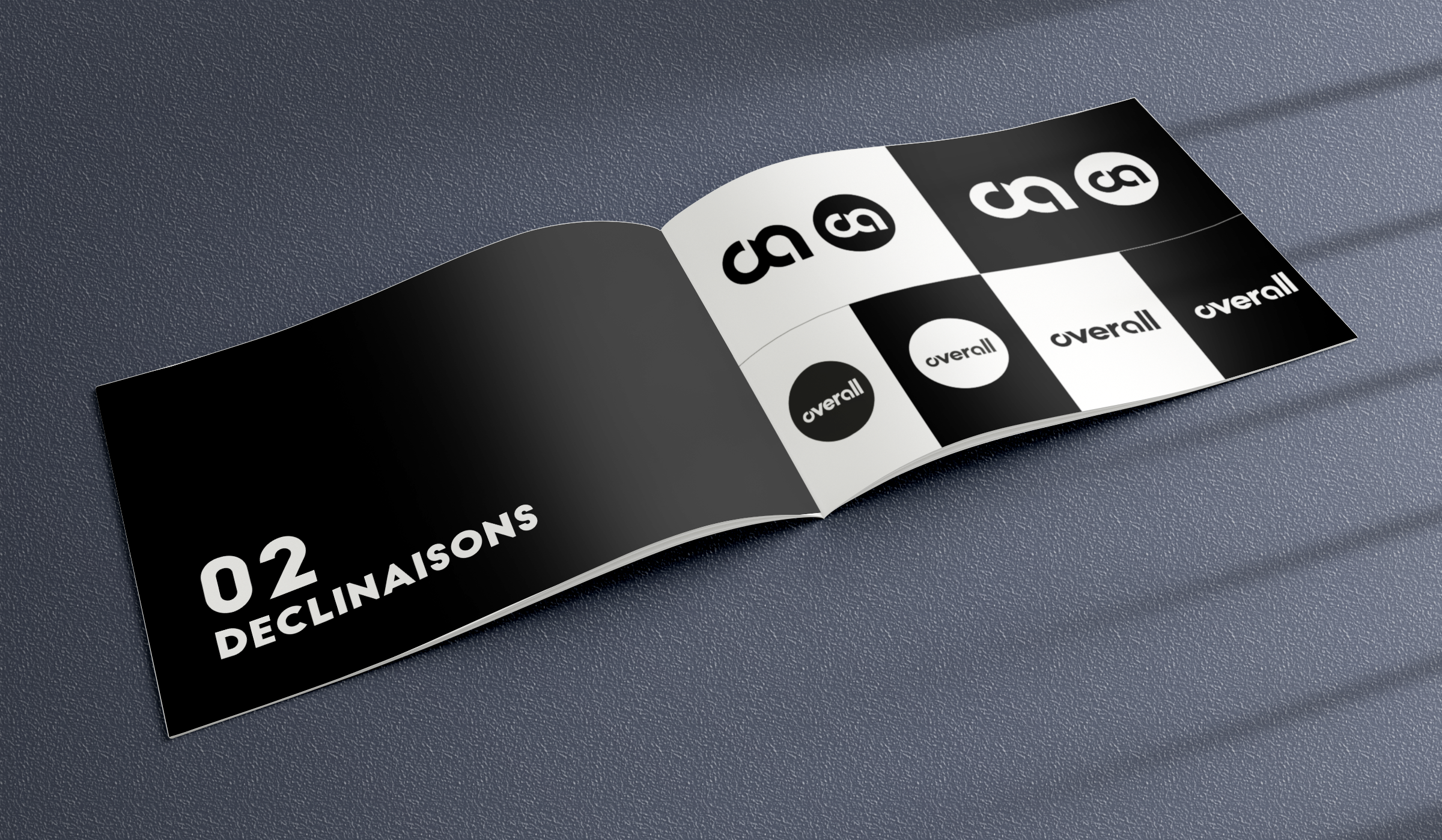 Charte graphique du club de Jiu Jitsu Brésilien Overall.