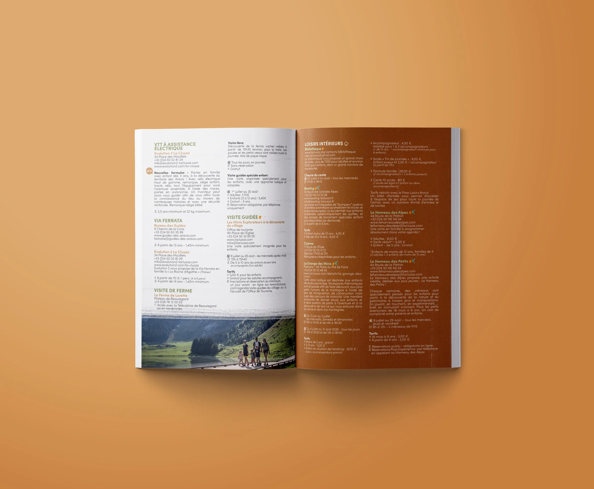 Guide Famille +, un guide pour specialement fait pour les activités en famille à La Clusaz.