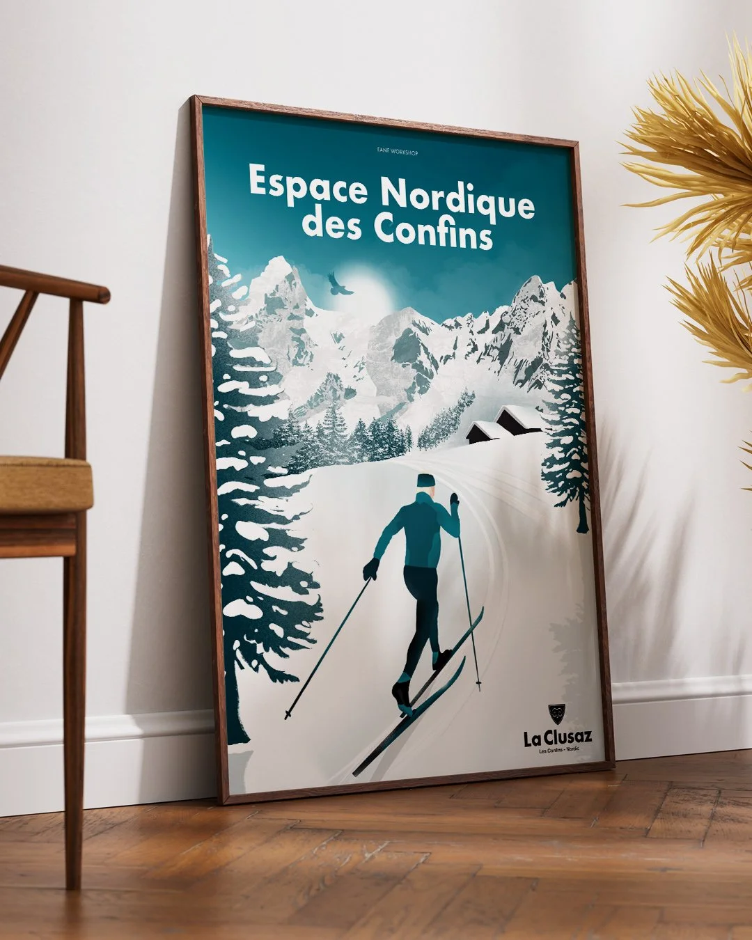 Poster pour l'Espace nordique des Confins à La Clusaz