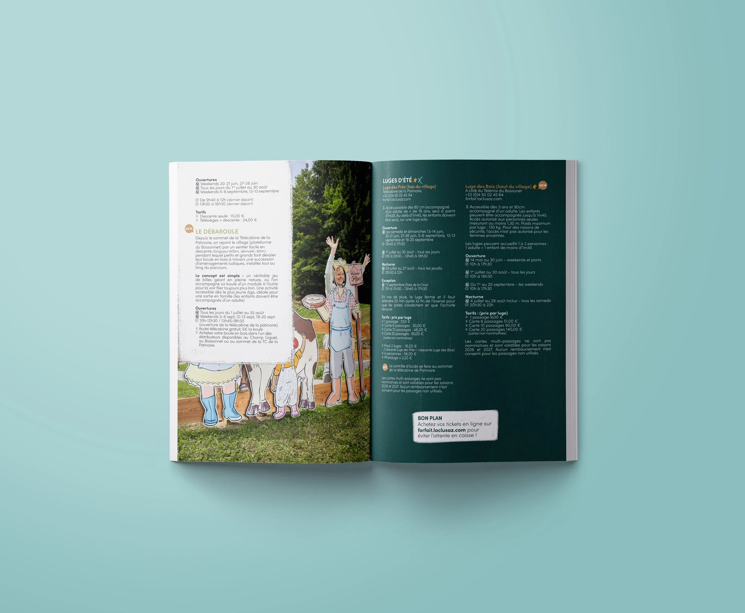 Guide Famille +, un guide pour specialement fait pour les activités en famille à La Clusaz.