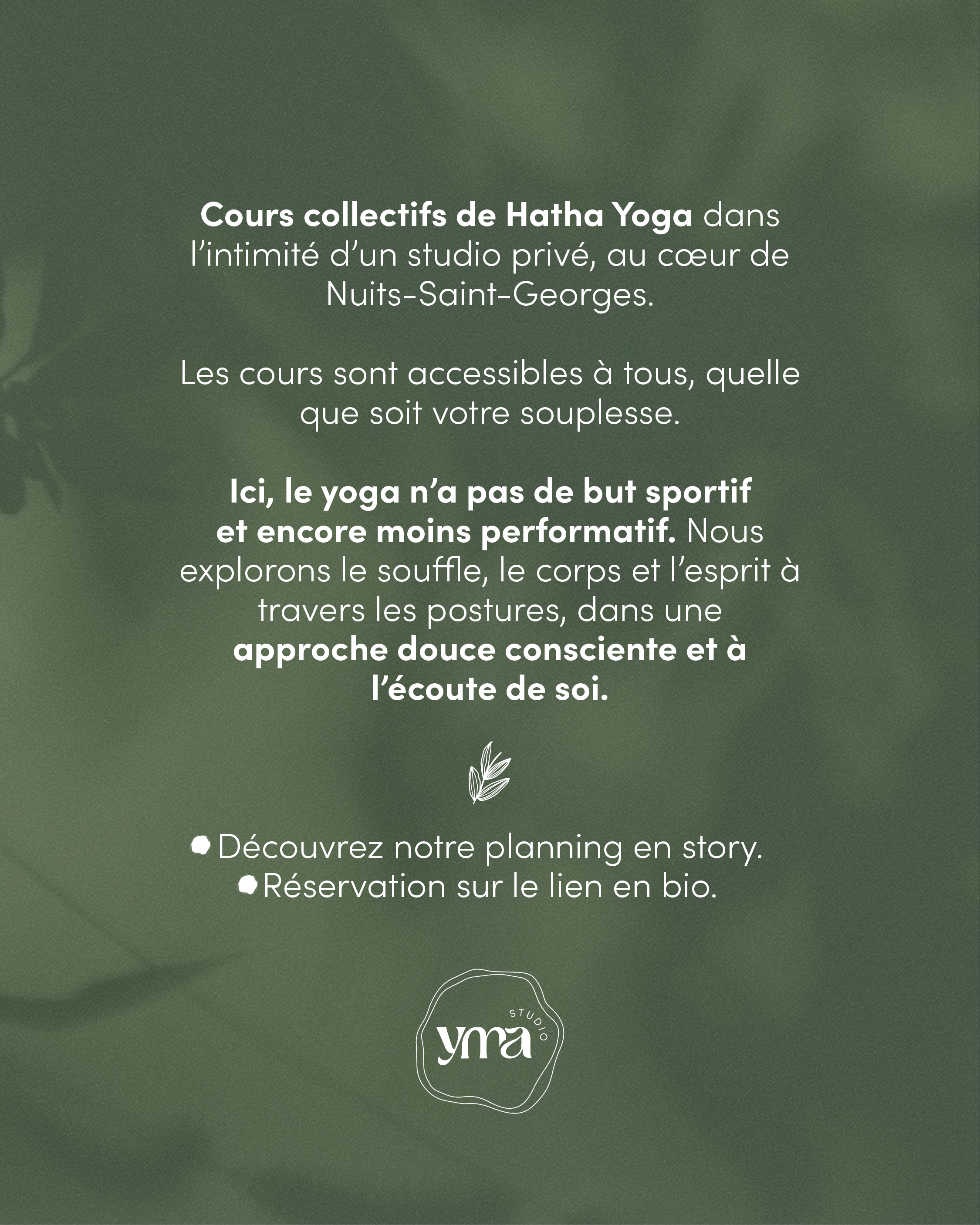 Cours collectifs de Yoga à Nuits Saint Georges.