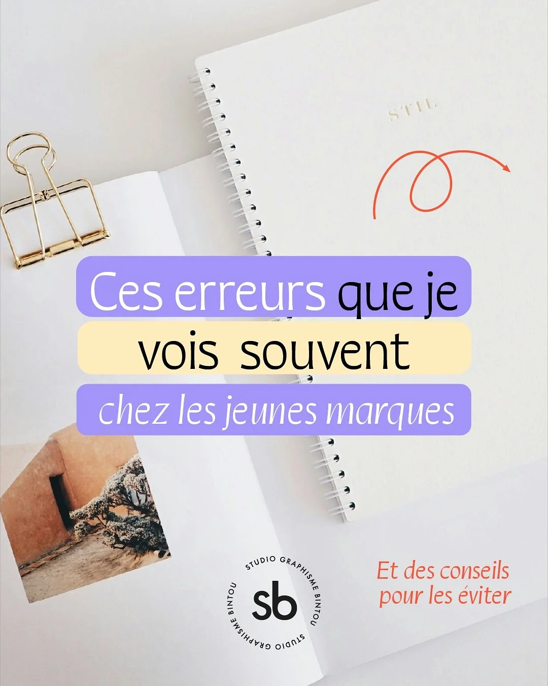 Ces erreurs que je vois souvent chez les jeunes marques.

Quand une marque se lance, elle fait souvent des erreurs, notamment dans le branding. 

Aujourd&rsquo;hui je te partage 4 erreurs que je croise souvent.

𝘑𝘦 𝘴𝘶𝘪𝘴 𝘉𝘪𝘯𝘵𝘰𝘶, 𝘤𝘳𝘦́𝘢?