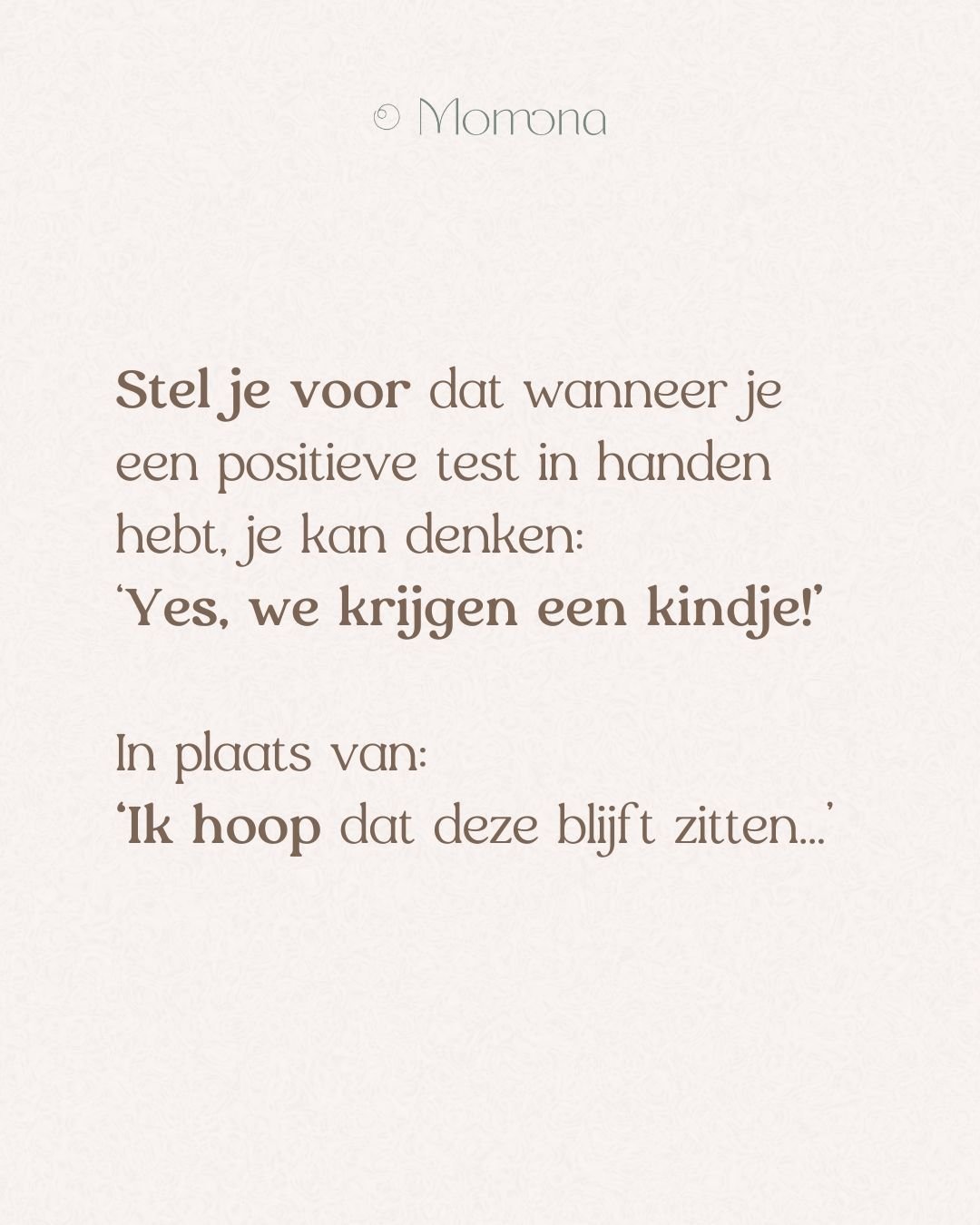 'Ik hoop dat deze blijft zitten' 😔
Dit is uitspraak die ik het vaakst hoor, wanneer iemand na verlies weer zwanger raakt.

Het voelt bijna alsof het een privilege is, dat wanneer iemand een positieve zwangerschapstest in handen heeft, zij zich compl