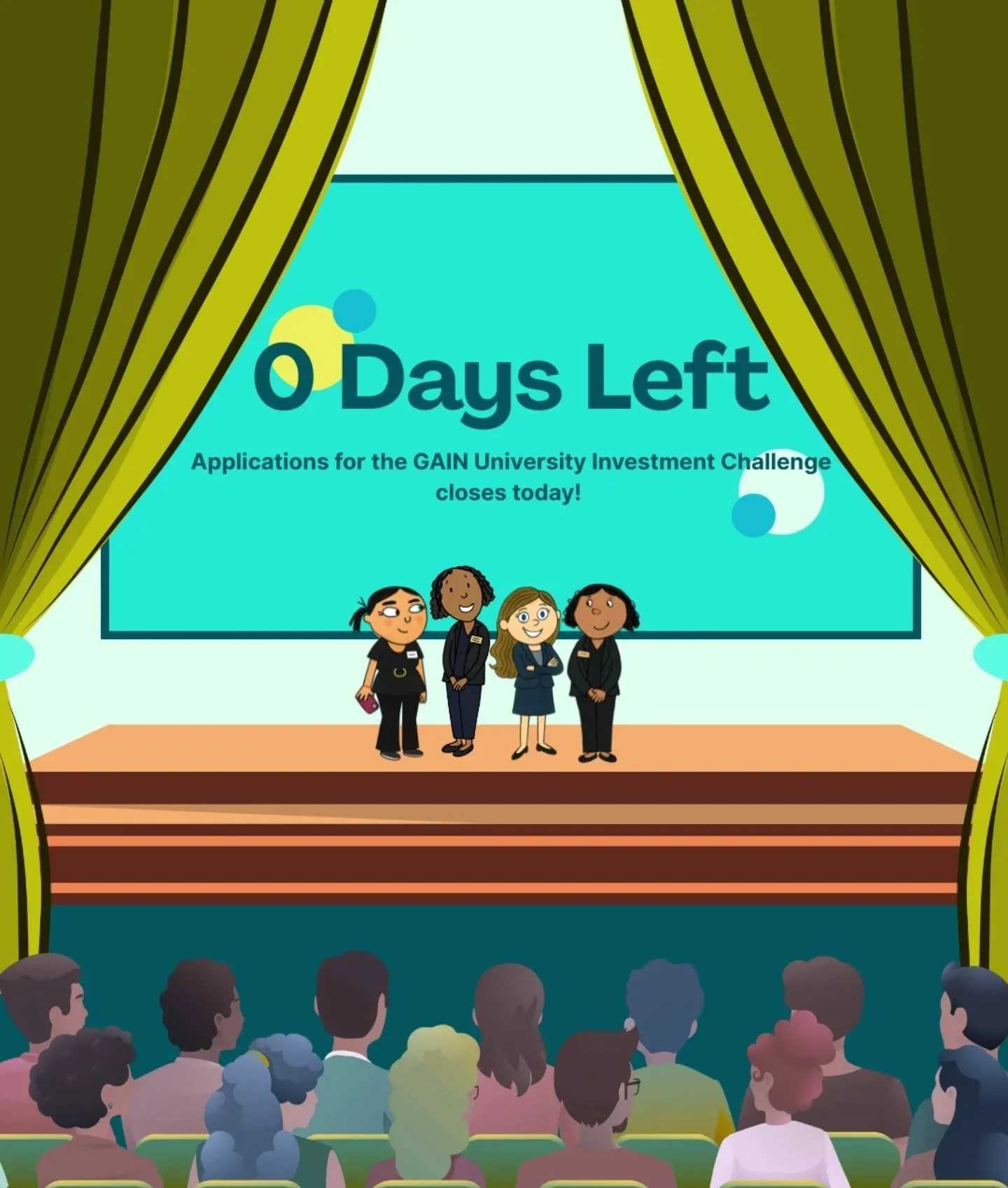 Applications closes tonight at 23:59 💥 

Don't miss the chance to be part of the GAIN University Investment Challenge, and maybe it will be your team that stands on stage, pitching your stock to a room full of industry professionals 😎 

Find the li