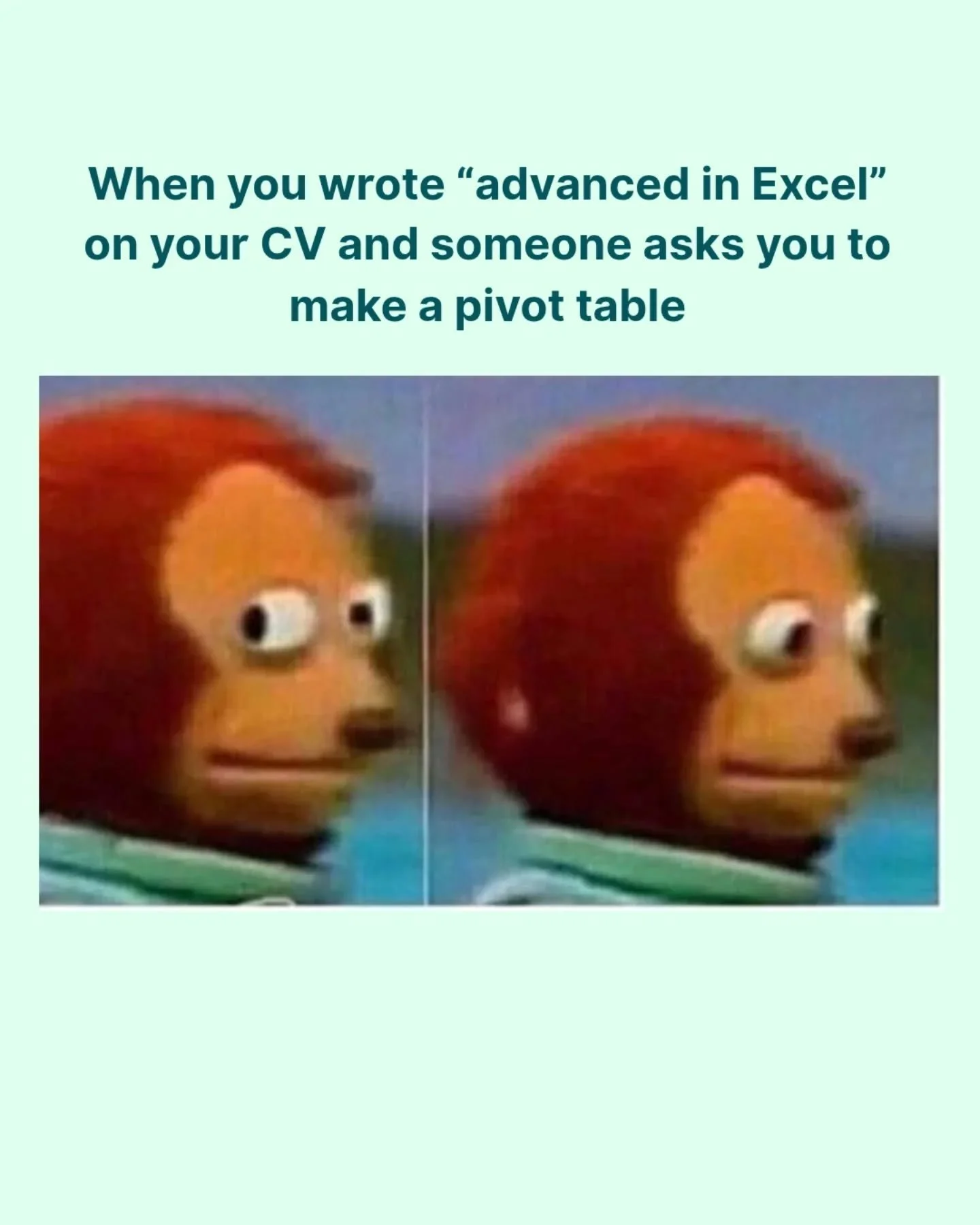 Shoutout to all of the Excel pros (I'm not one of them)🫠