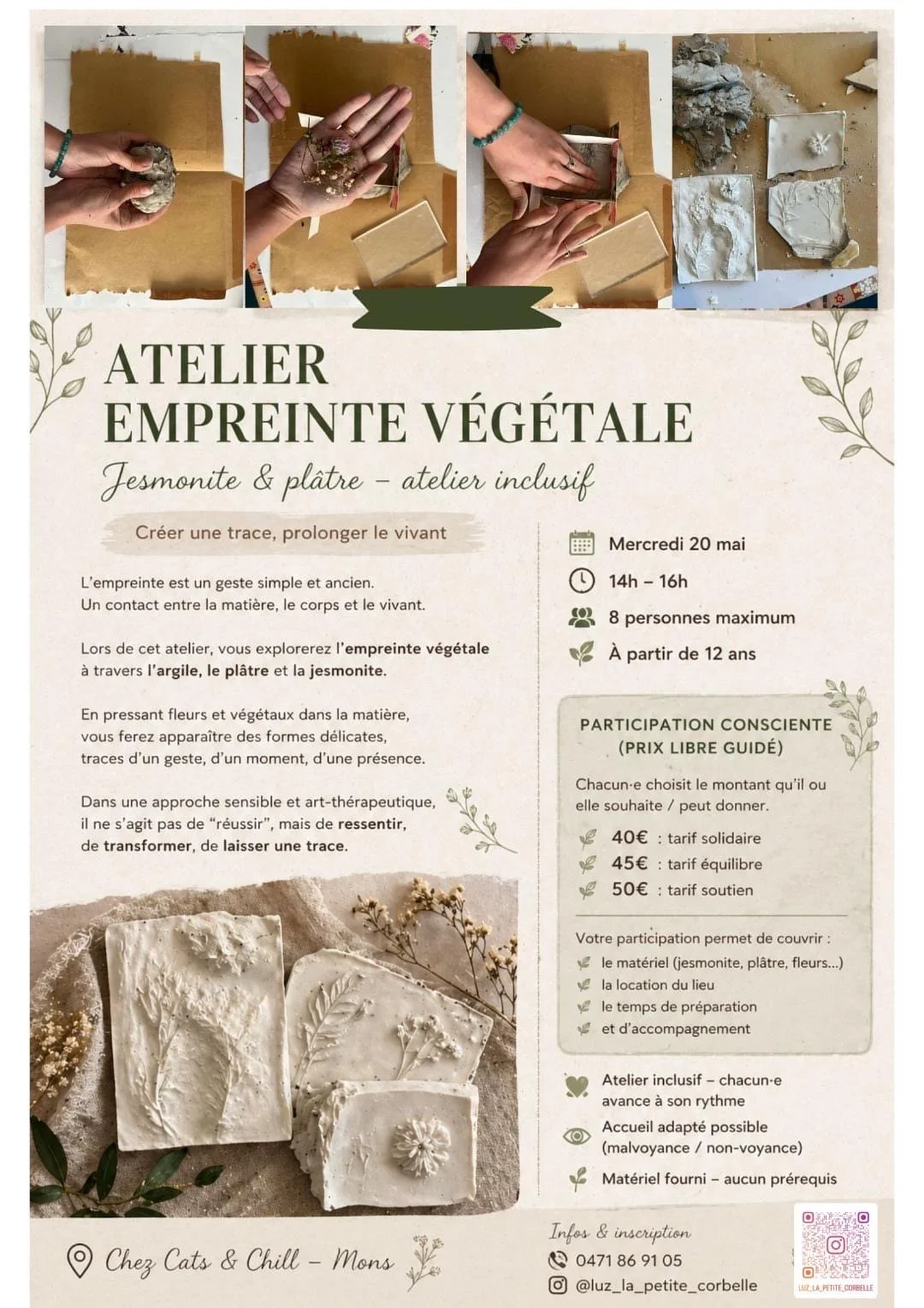 Atelier Empreinte Végétale